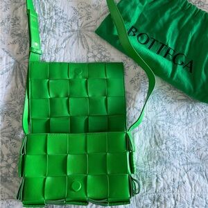 Bottega Veneta Vibrant Green Crossbody Bag